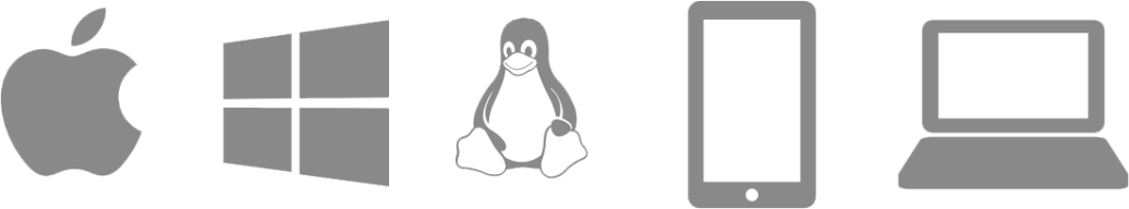 各種プラットフォームのアイコン